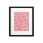 Tigers - pink pastel Framed Art Print Gallery Image 6