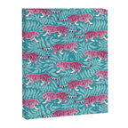 Tigers - Purple and aqua blue  Canvas Print Gallery Image 8