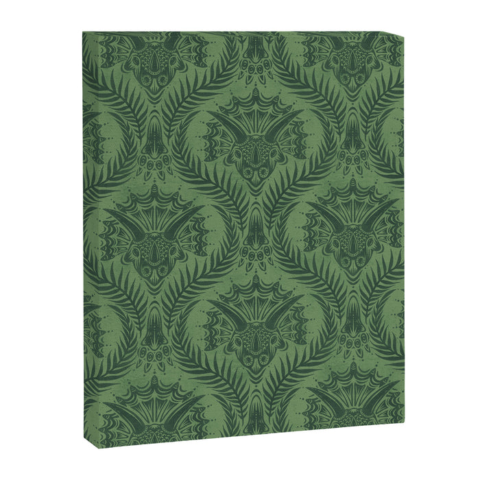Triceratops Damask - Fern Canvas Print Gallery Image 1