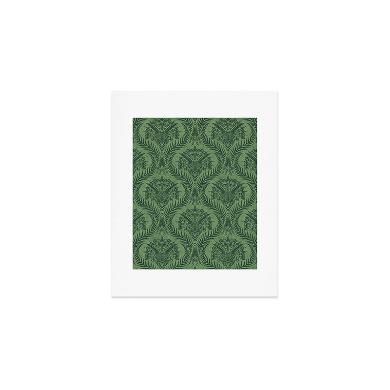 Triceratops Damask - Fern Art Print Gallery Image 1