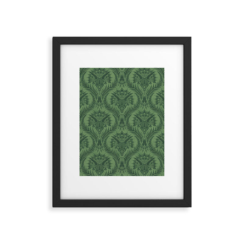 Triceratops Damask - Fern Framed Art Print Gallery Image 6