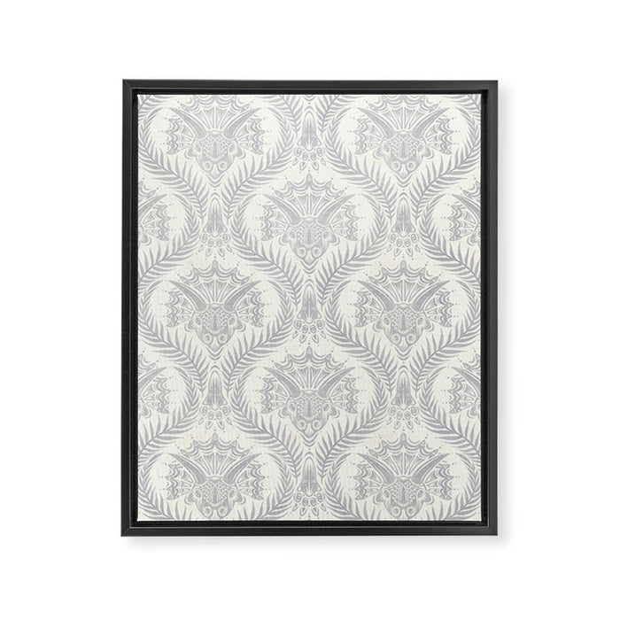 Triceratops Damask Framed Canvas Print Gallery Image 1