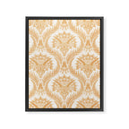 Triceratops Damask - Golden Framed Canvas Print Gallery Image 8