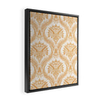 Triceratops Damask - Golden Framed Canvas Print Gallery Image 2