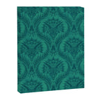 Triceratops Damask - Teal Canvas Print Gallery Image 8