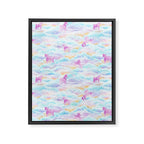 Unicorns Hiding in Clouds Framed Canvas Print Gallery Image 8