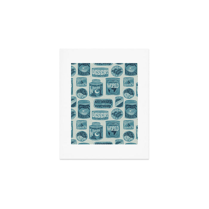 Vagabondâs Cupboard - dusty blue Art Print Gallery Image 1
