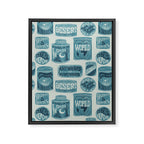 Vagabondâs Cupboard - dusty blue Framed Canvas Print Gallery Image 8