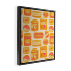 Vagabondâs Cupboard - marigold and pink Framed Canvas Print Gallery Image 2