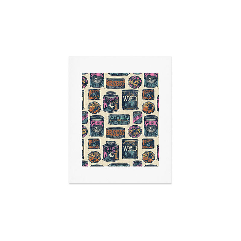 Vagabondâs Cupboard - midnight, cream, and more Art Print Gallery Image 1