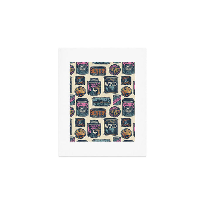 Vagabondâs Cupboard - midnight, cream, and more Art Print Gallery Image 1