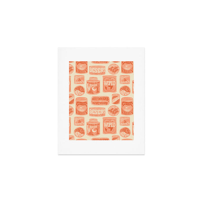 Vagabondâs Cupboard - peach and cream Art Print Gallery Image 1