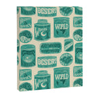 Vagabondâs Cupboard - teal and cream Canvas Print Gallery Image 8