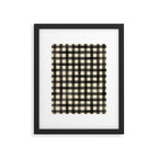 Watercolor Gingham - Black and Cream Framed Art Print Gallery Image 6