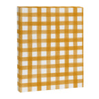Watercolor Gingham - ochre on white  Canvas Print Gallery Image 8