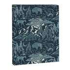 Wild West - Blue Canvas Print Gallery Image 8