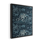 Wild West - Blue Framed Canvas Print Gallery Image 2