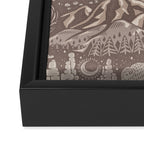 Wild West - Taupe Neutral  Framed Canvas Print Gallery Image 3