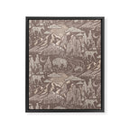 Wild West - Taupe Neutral  Framed Canvas Print Gallery Image 8