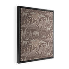 Wild West - Taupe Neutral  Framed Canvas Print Gallery Image 2