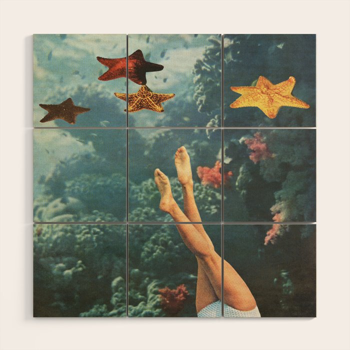 Mermaid Wood Wall Art Gallery Image 1