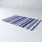 Wide Watercolor Stripes - Indigo Blue  Rug Gallery Image 3