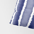 Wide Watercolor Stripes - Indigo Blue  Pillow Sham Gallery Image 4