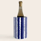 Wide Watercolor Stripes - Indigo Blue  Wine Chiller Gallery Image 3