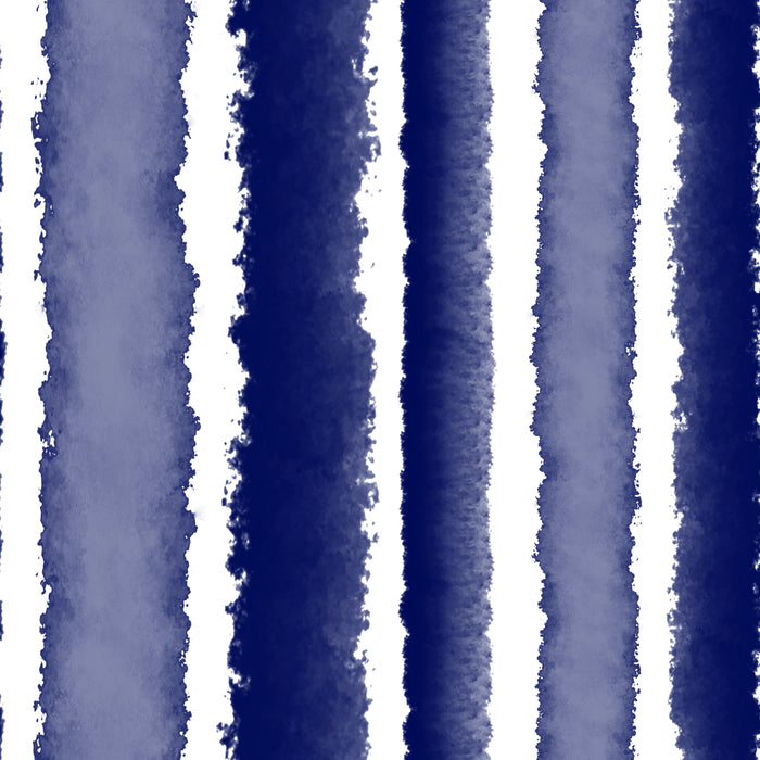 Wide Watercolor Stripes - Indigo Blue  Coffee Mug Gallery Image 2