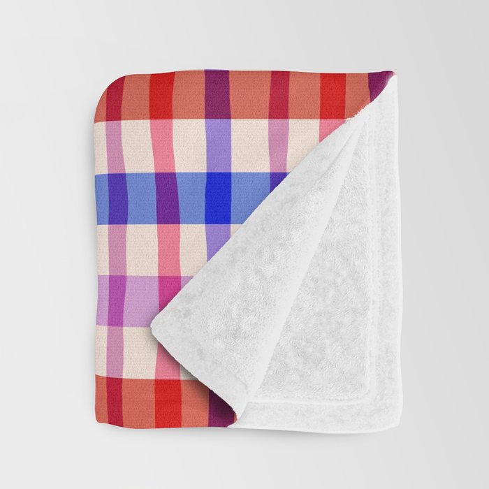 Summer Gingham Picnic  Throw Blanket Gallery Image 3