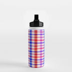 Summer Gingham Picnic  Water Bottle Gallery Image 2