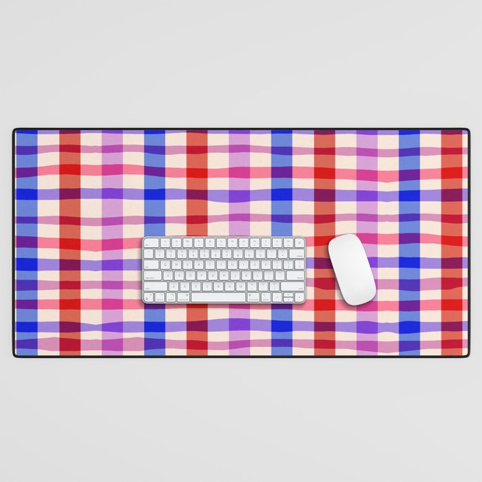 Summer Gingham Picnic  Desk Mat Gallery Image 1