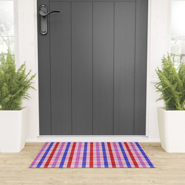 Summer Gingham Picnic  Welcome Mat Gallery Image 3