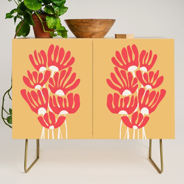 Fiery flowers Credenza Gallery Image 1