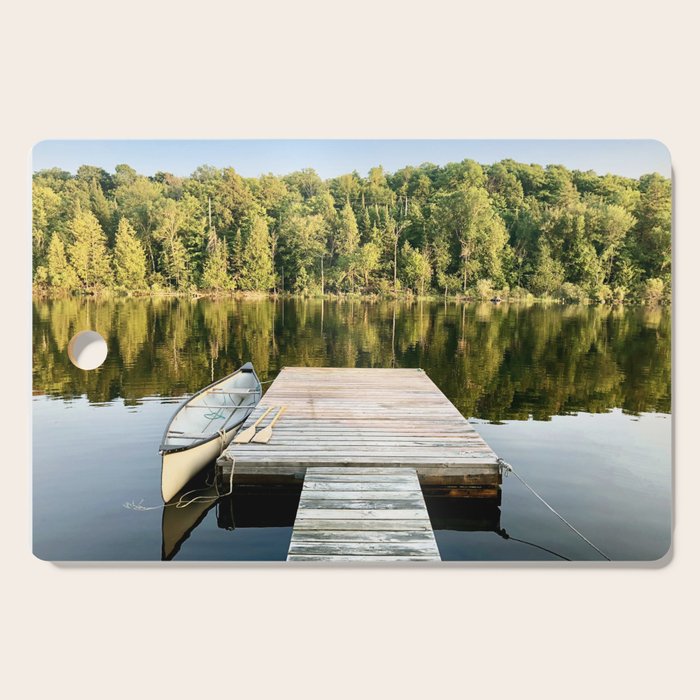 Dock on the Lake Cutting Board Gallery Image 1