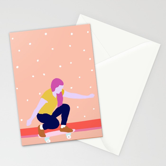Skater Girl Stationery Card Gallery Image 2