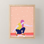 Skater Girl Mini Art Print Gallery Image 1