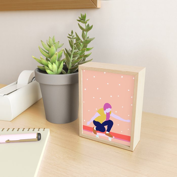 Skater Girl Mini Art Print Gallery Image 2