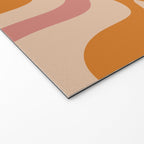 Liquid Swirl Abstract in Late Summer Orange and Pink Welcome Mat Gallery Image 2