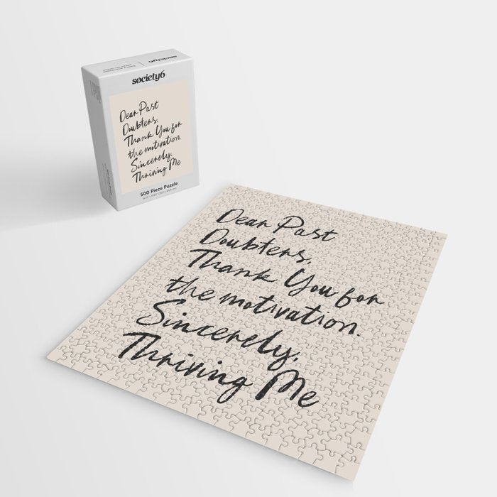 Empowerment Letter Self Motivational Quote Jigsaw Puzzle Gallery Image 2
