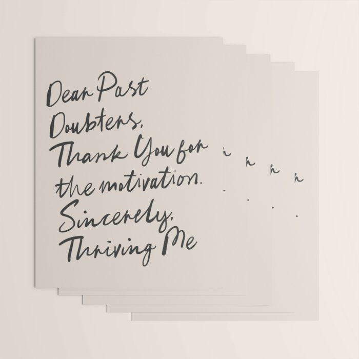 Empowerment Letter Self Motivational Quote Wrapping Paper Gallery Image 3