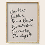 Empowerment Letter Self Motivational Quote Serving Tray Gallery Image 1
