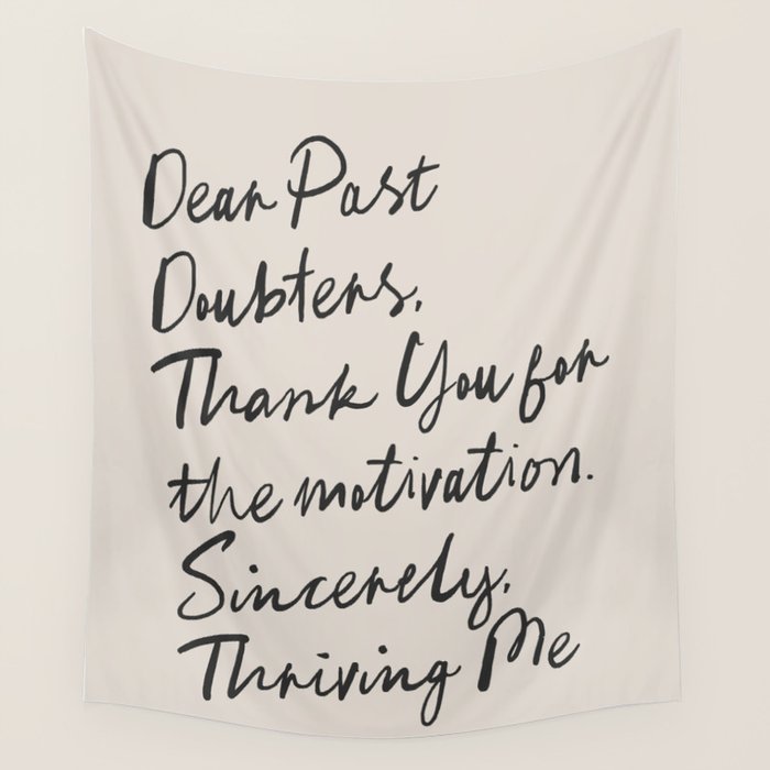 Empowerment Letter Self Motivational Quote Wall Tapestry Gallery Image 4
