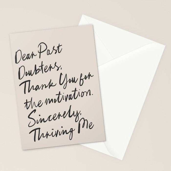 Empowerment Letter Self Motivational Quote Stationery Card Gallery Image 2