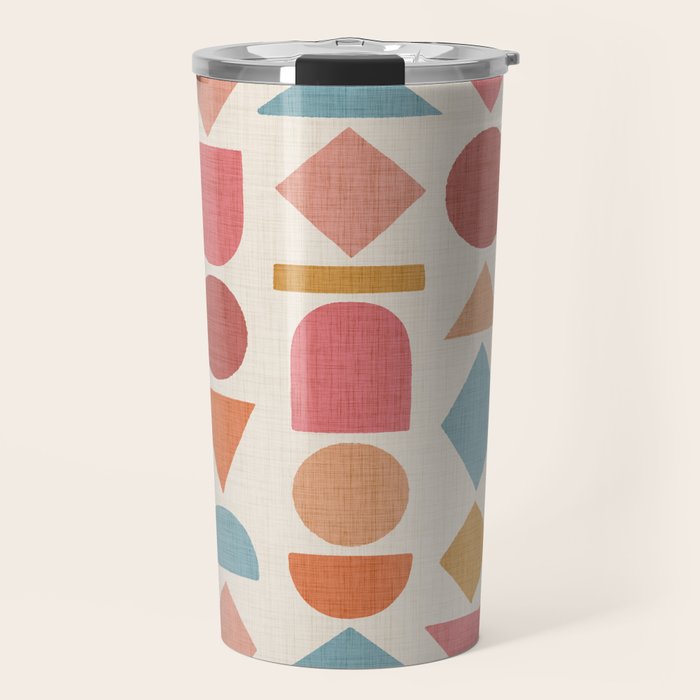 Geo Mod Shapes - Light Travel Mug Gallery Image 1