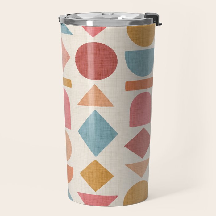 Geo Mod Shapes - Light Travel Mug Gallery Image 2
