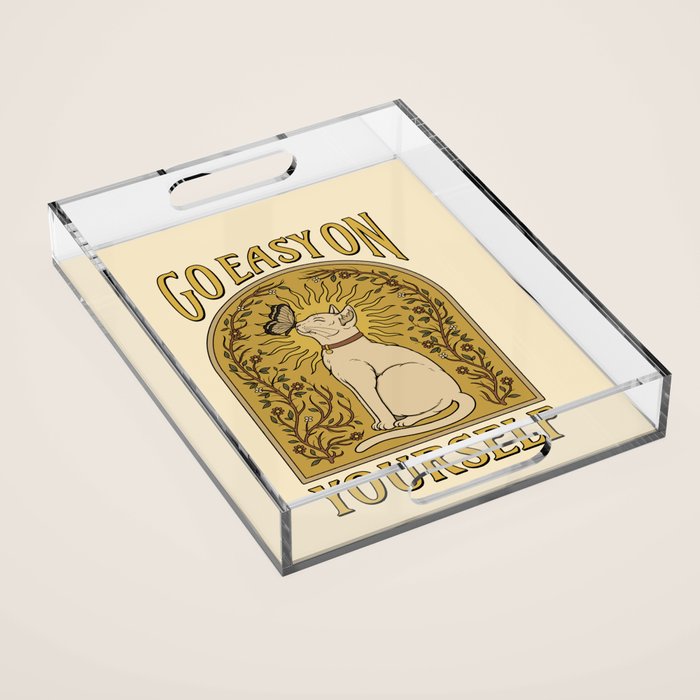 Go Easy on Yourself Acrylic Tray Gallery Image 1