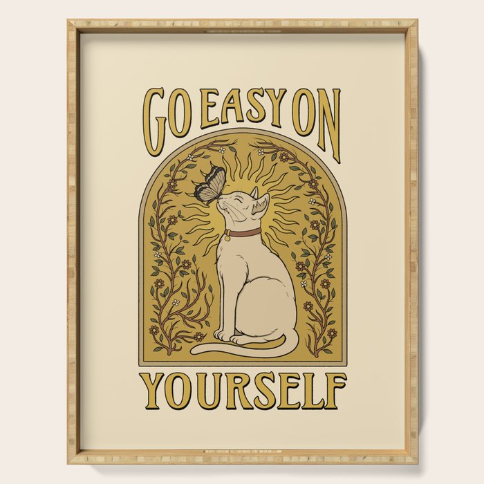 Go Easy on Yourself Serving Tray Gallery Image 1