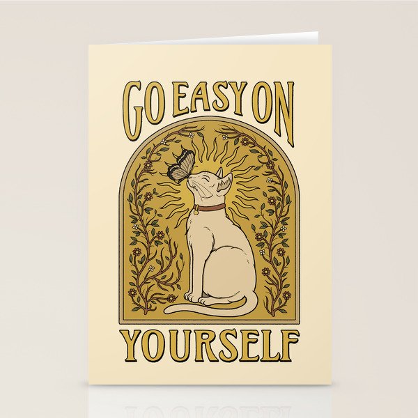Go Easy on Yourself Stationery Card Gallery Image 1