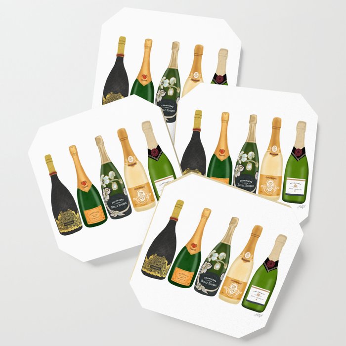 Champagne Bottles Coaster Gallery Image 1